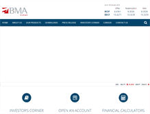 Tablet Screenshot of bmafunds.com